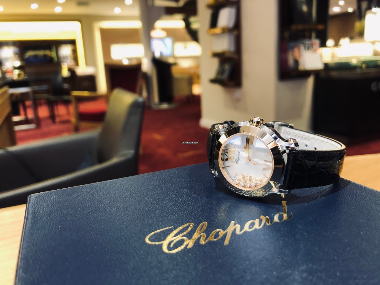 IMG_9081 Chopard Happy Sport Womens watch Quartz Gold Steel 278509-6002 Replica 7