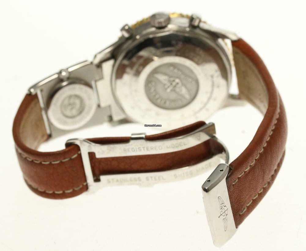 Breitling Navitimer Mens watch Unisex Automatic Gold Steel D13020 Replica 7