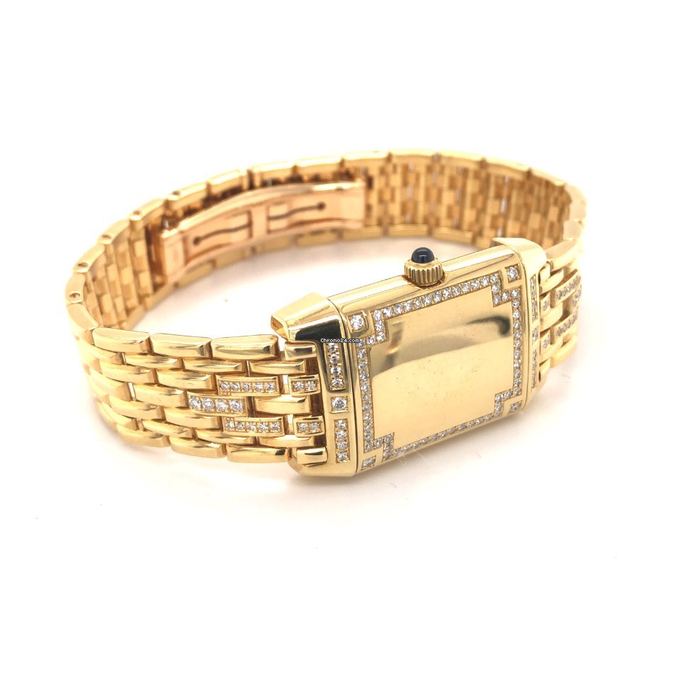 IMG_9081 Jaeger-LeCoultre Reverso Lady Womens watch Manual winding Yellow gold 265.1.86 Replica 7