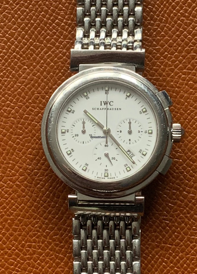 IWC Da Vinci Chronograph Mens watch Unisex Quartz Steel 3728-002 Replica 7