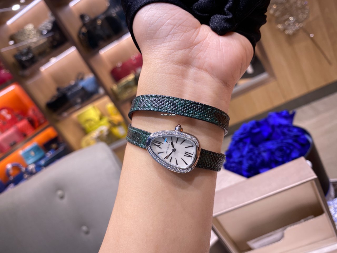 Bulgari Serpenti Womens watch Quartz Steel 102781 SPS27WSDL Replica 7