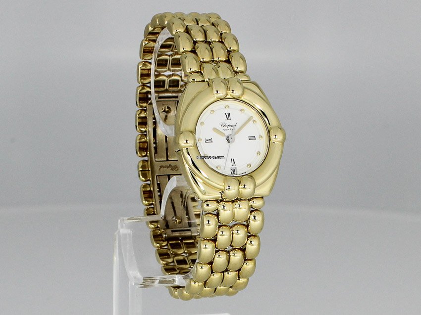 IMG_9081 Chopard Gstaad Womens watch Quartz Yellow gold 32 5120 Replica 7