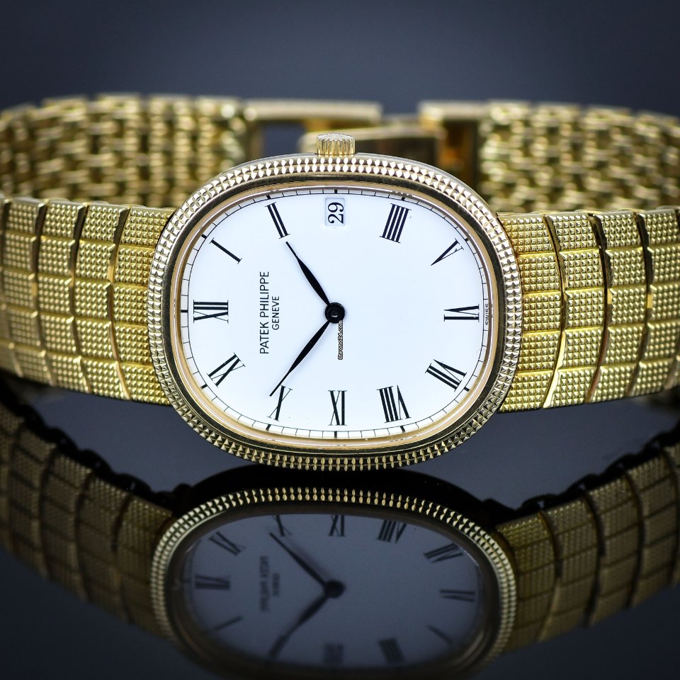 Patek Philippe Golden Ellipse Mens watch Unisex Quartz Yellow gold 3931 010 Replica 7