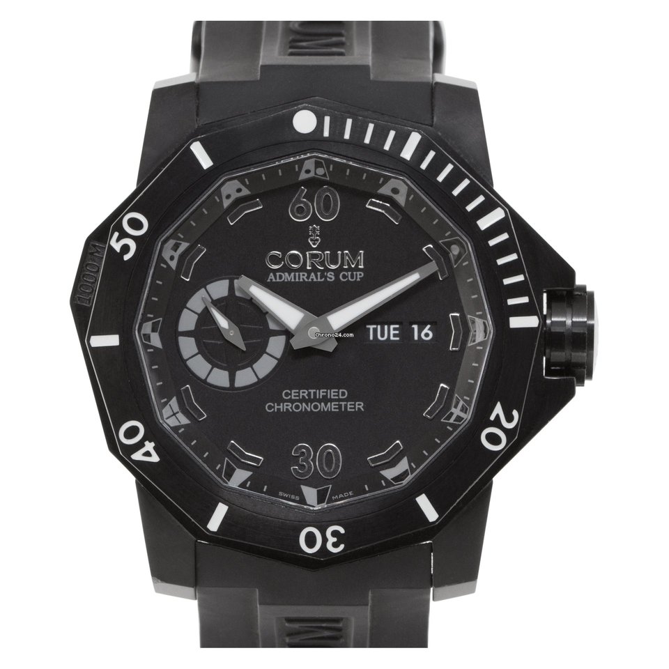 IMG_9081 Corum Admirals Cup Seafender Deep Hull Mens watch Unisex Automatic Titanium 947.950.94 0371 AN22 Replica 7