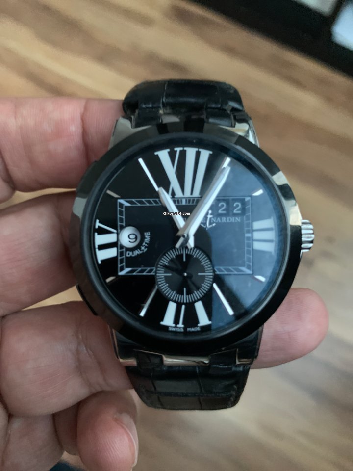 IMG_9081 Ulysse Nardin Executive Dual Time Mens watch Unisex Automatic Steel 243-00 42 Replica 7