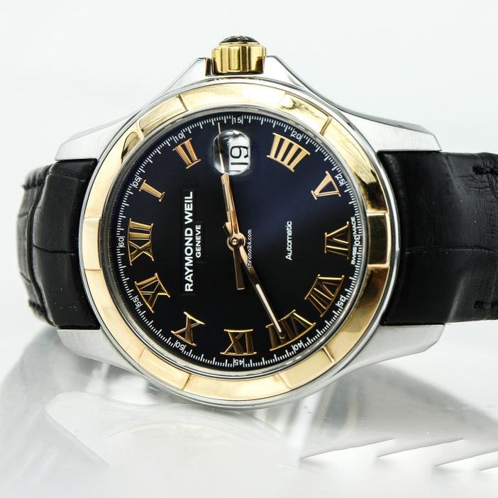 IMG_9081 Raymond Weil Parsifal Mens watch Unisex Automatic Gold Steel 2970 Replica 7