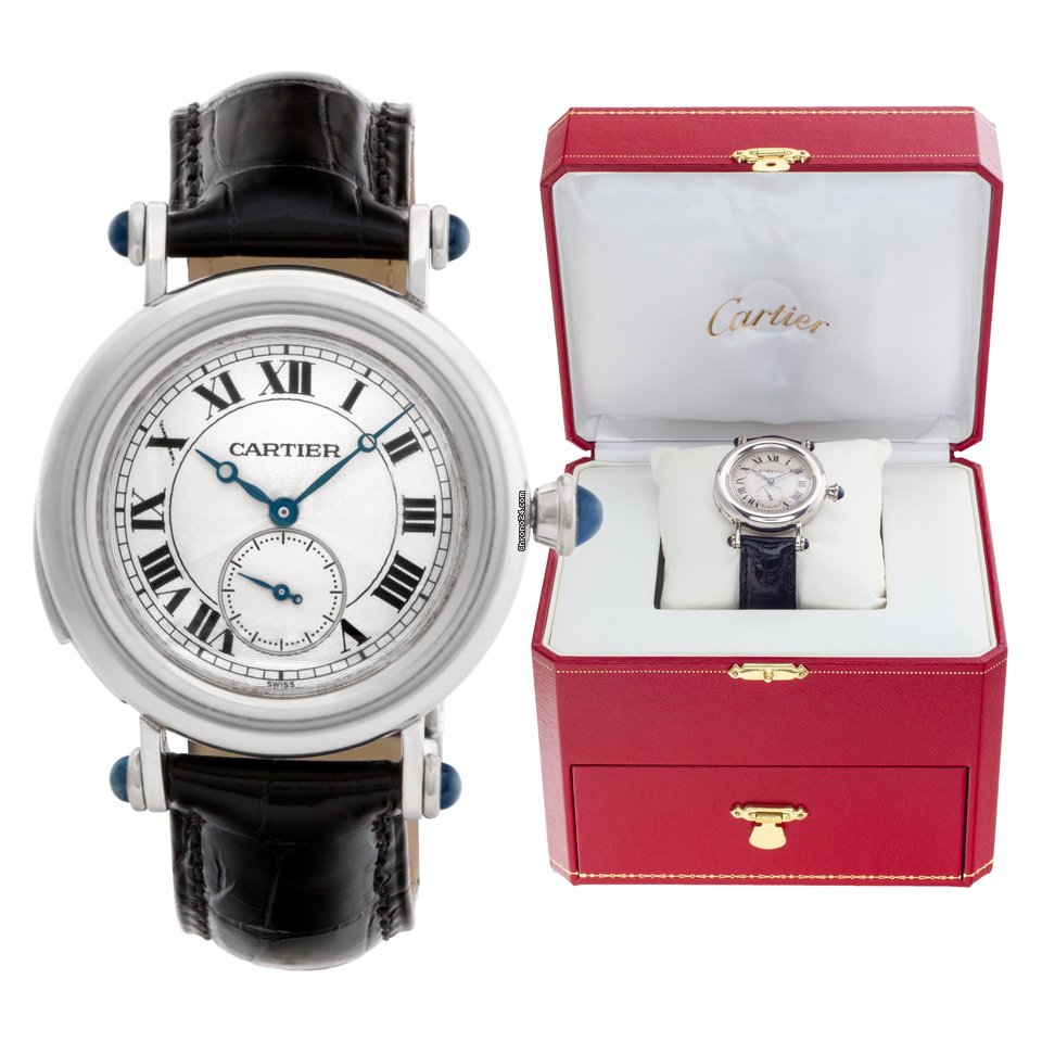IMG_9081 Cartier Diabolo Mens watch Unisex Manual winding Platinum 1462 Replica 7