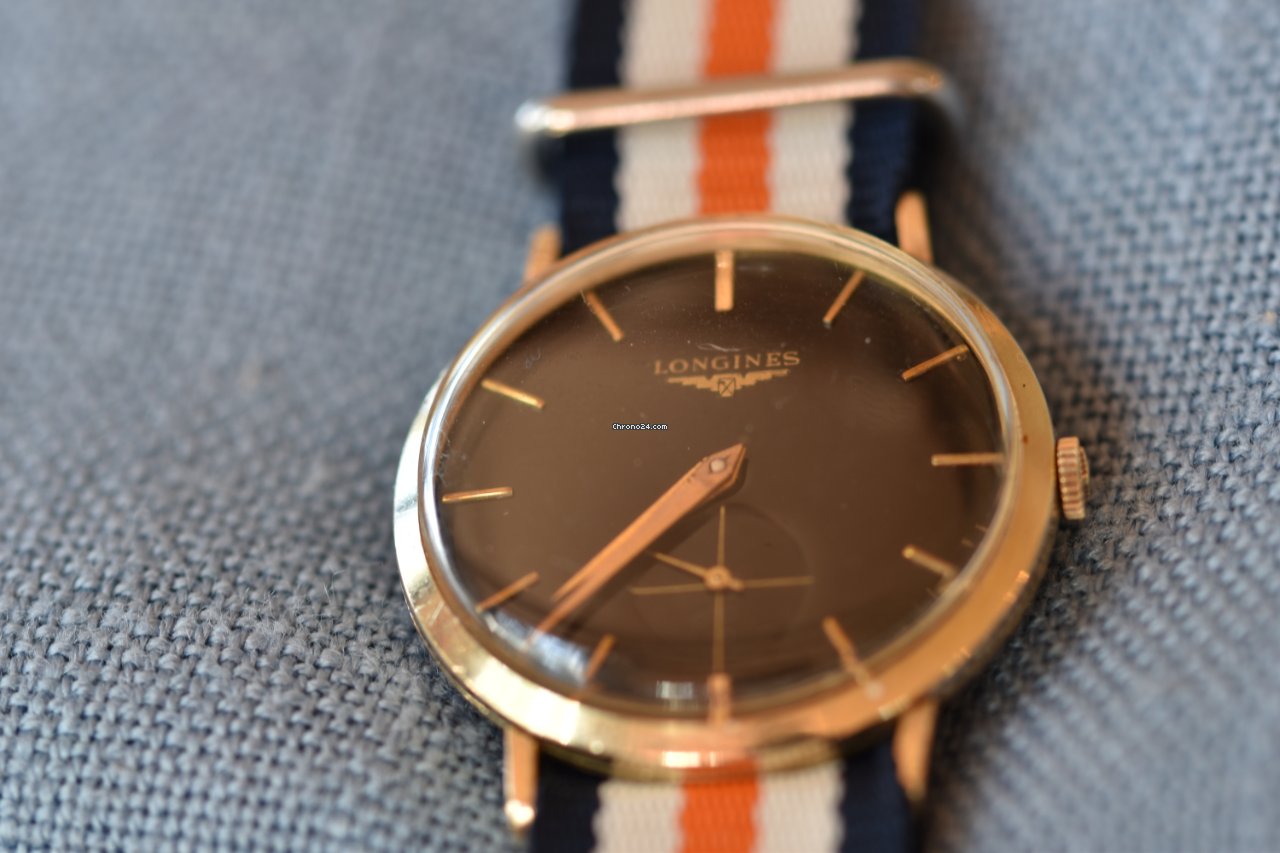 IMG_9081 Longines Conquest Heritage Mens watch Unisex Automatic Yellow gold L1.611.6 Replica 7