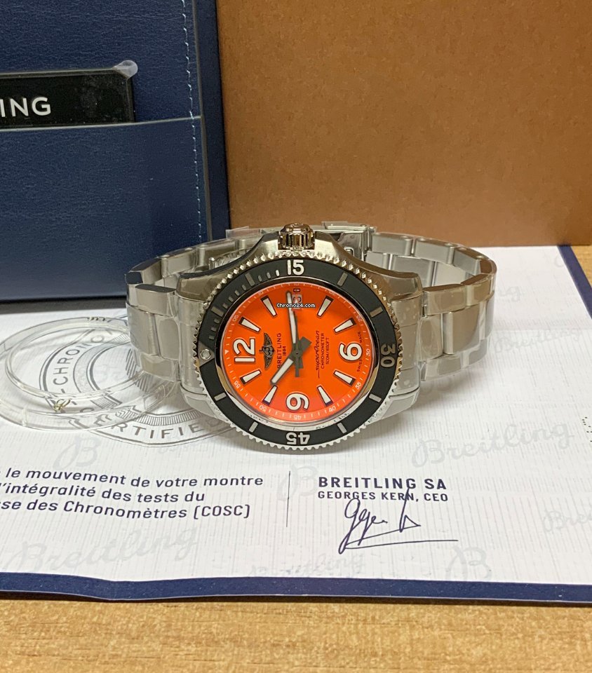 IMG_9081 Breitling Superocean 42 Mens watch Unisex Automatic Steel A17366D71O1A1 Replica 7