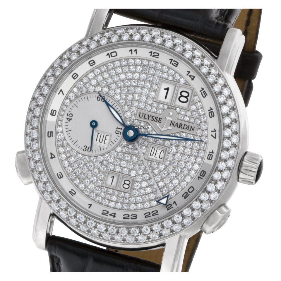 IMG_9081 Ulysse Nardin GMT + - Perpetual Mens watch Unisex Automatic White gold 320-22 Replica 7