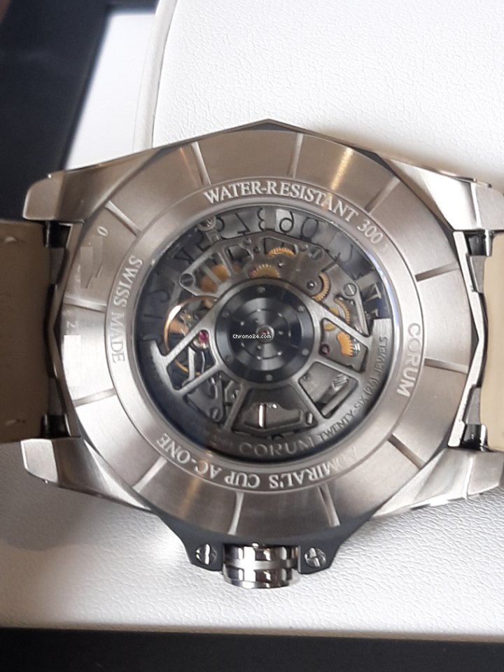 IMG_9081 Corum Admirals Cup AC-One Mens watch Unisex Automatic Titanium 082.401.04 0F01 FH10 Replica 7