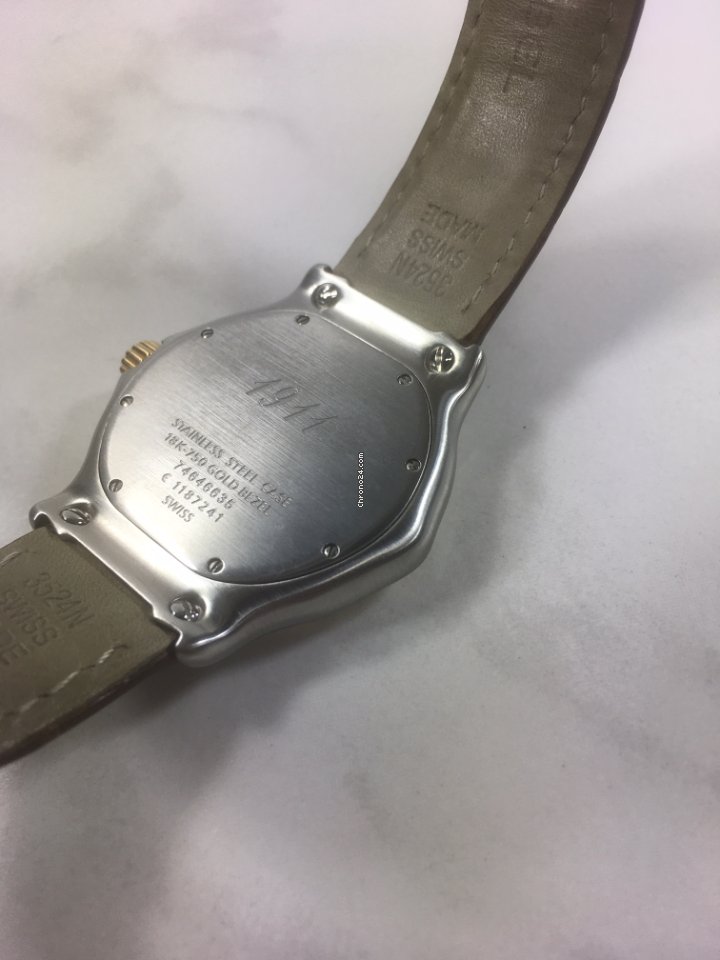 IMG_9081 Ebel 1911 Mens watch Unisex Quartz Gold Steel 1187241 Replica 7