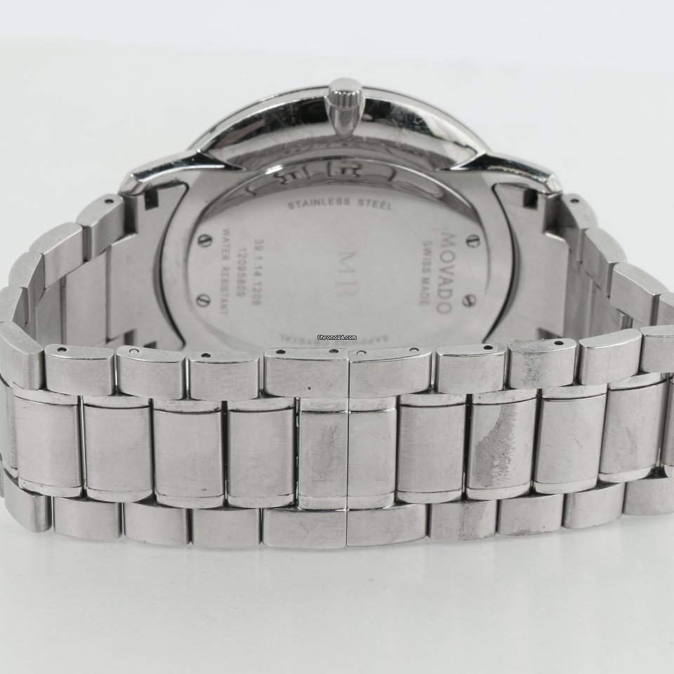 IMG_9081 Movado Mens watch Unisex Quartz Steel 39.1.14.1208 Replica 7