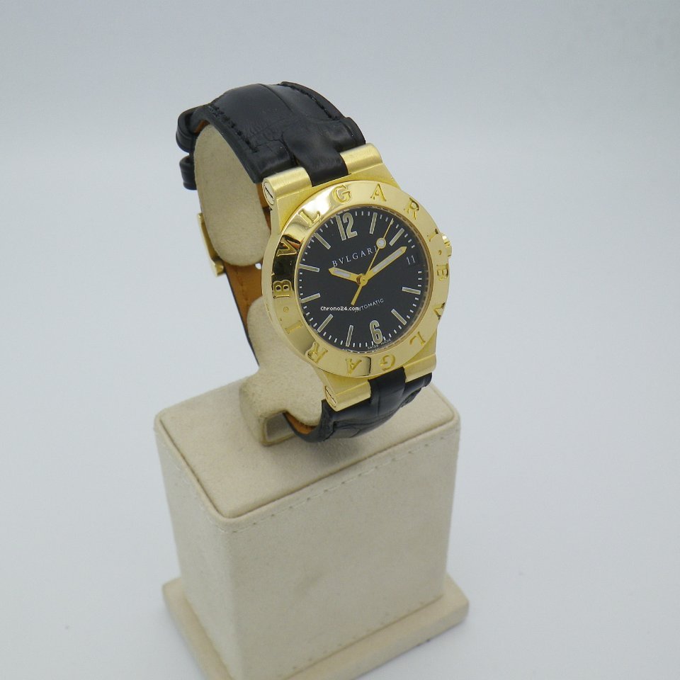 IMG_9081 Bulgari Diagono Womens watch Automatic Yellow gold LC29G Replica 7