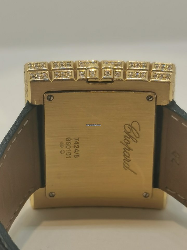 Chopard Ice Cube Mens watch Unisex Quartz Yellow gold 12 7407 Replica 7