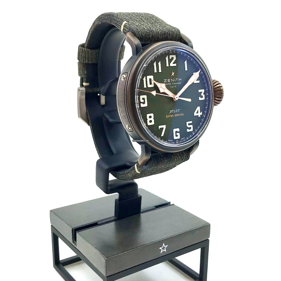 IMG_9081 Zenith Pilot Mens watch Unisex Automatic Bronze 29.2430.679 63.I001 Replica 7