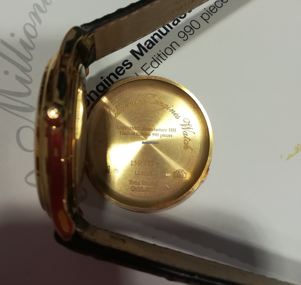 IMG_9081 Longines Mens watch Unisex Automatic Yellow gold L2.630.6 Replica 7