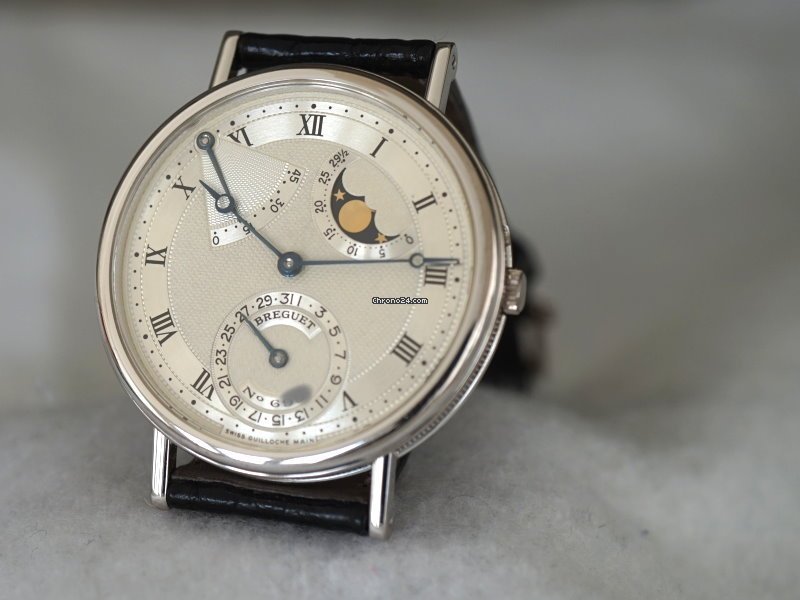 IMG_9081 Breguet Classique Mens watch Unisex Manual winding White gold 3130BB 11 986 Replica 7
