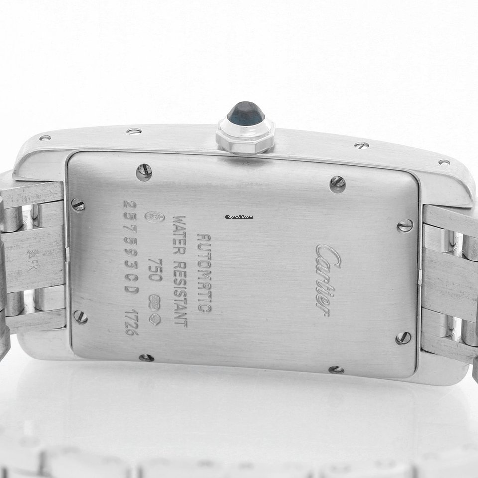 IMG_9081 Cartier Tank Americaine Mens watch Unisex Automatic White gold W26036L1 1726 Replica 7