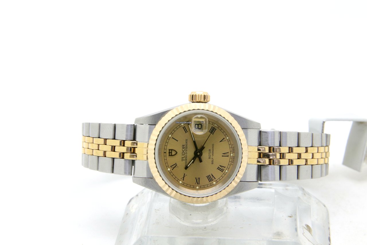 Tudor Prince Oysterdate Womens watch Automatic Gold Steel 92413 Replica 7