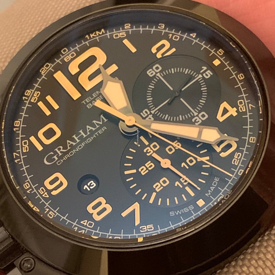 Graham Chronofighter Oversize Mens watch Unisex Automatic Steel 2CCAU.B02A.T13N Replica 7