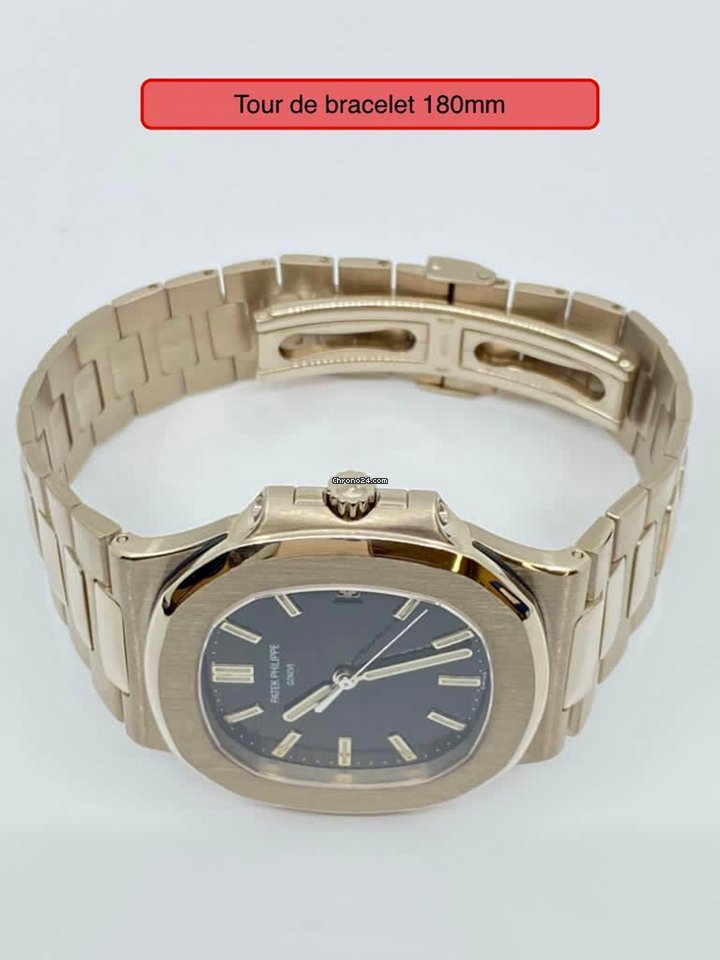 Patek Philippe Nautilus Mens watch Unisex Automatic White gold 3711 1G-001 Replica 7