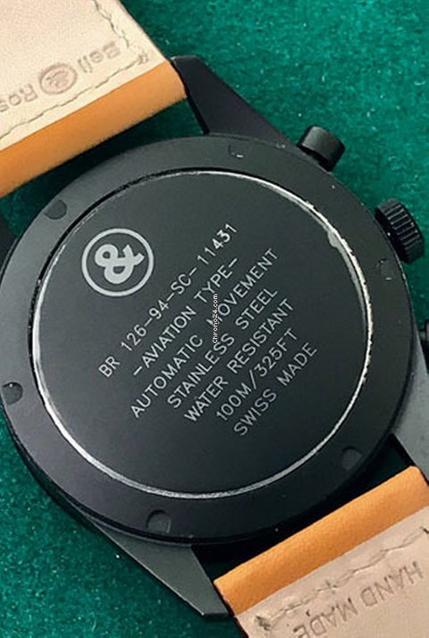 IMG_9081 Bell & Ross BR V1 Mens watch Unisex Automatic Steel BRV126-HERITAGE Replica 7