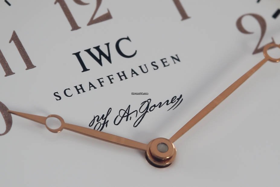 IMG_9081 IWC Portuguese Hand-Wound Mens watch Unisex Manual winding Yellow gold IW544201 Replica 7
