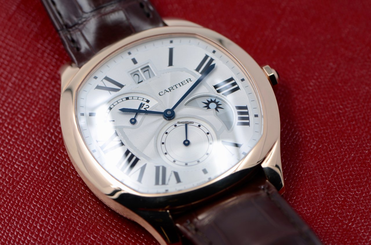IMG_9081 Cartier Drive de Cartier Mens watch Unisex Automatic Rose gold WGNM0005 Replica 7