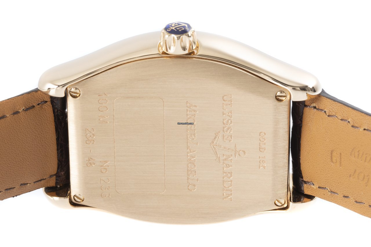 IMG_9081 Ulysse Nardin Michelangelo Mens watch Unisex Automatic Yellow gold 236-48 Replica 7