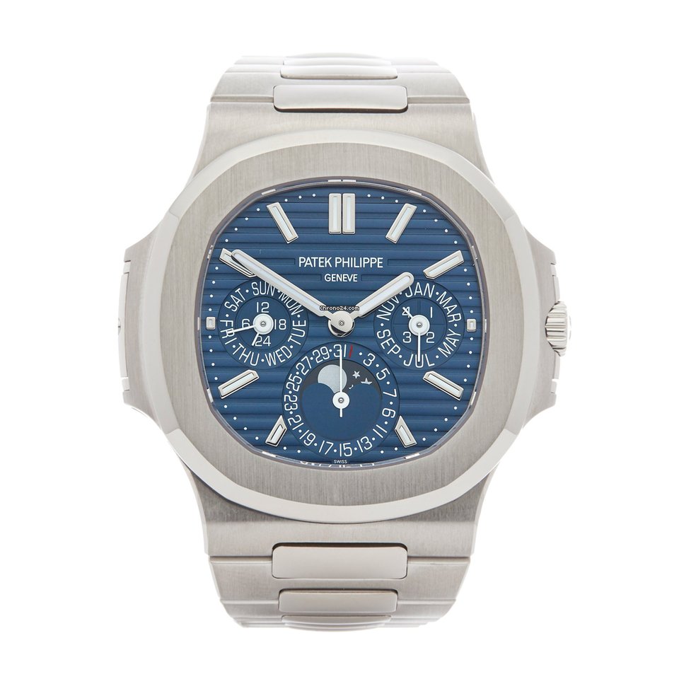 Patek Philippe Nautilus Mens watch Unisex Automatic White gold 5740G-001 Replica 7