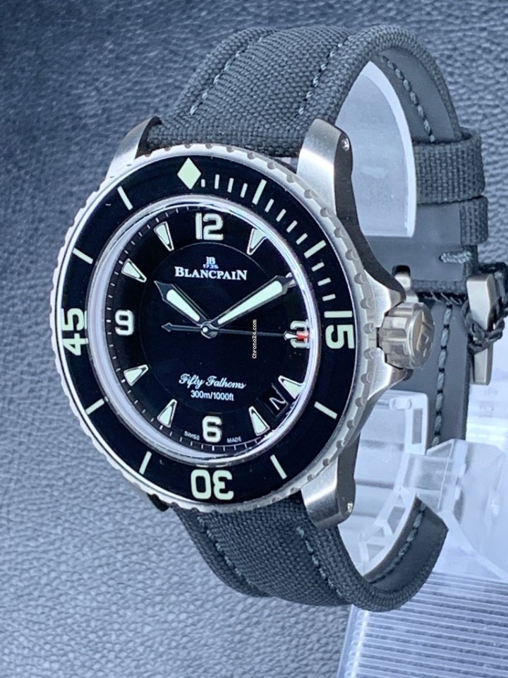 Blancpain Fifty Fathoms Mens watch Unisex Automatic Titanium 5015-12B30-B52A Replica 7
