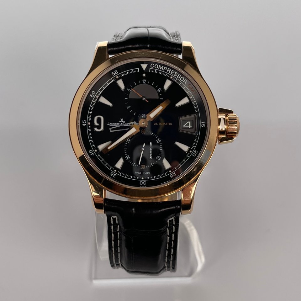 IMG_9081 Jaeger-LeCoultre Master Compressor GMT Mens watch Unisex Automatic Rose gold Q1732441 Replica 7