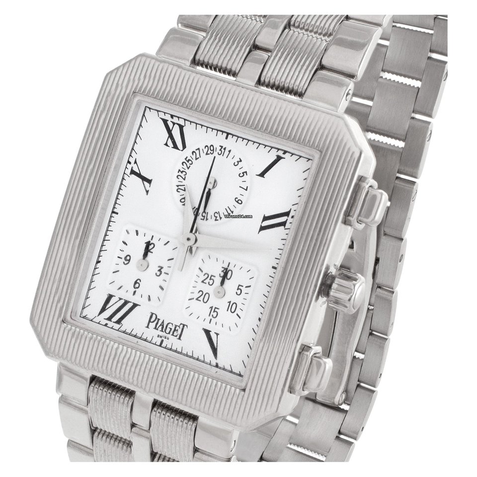 IMG_9081 Piaget Mens watch Unisex Quartz White gold 14254 M601D Replica 7