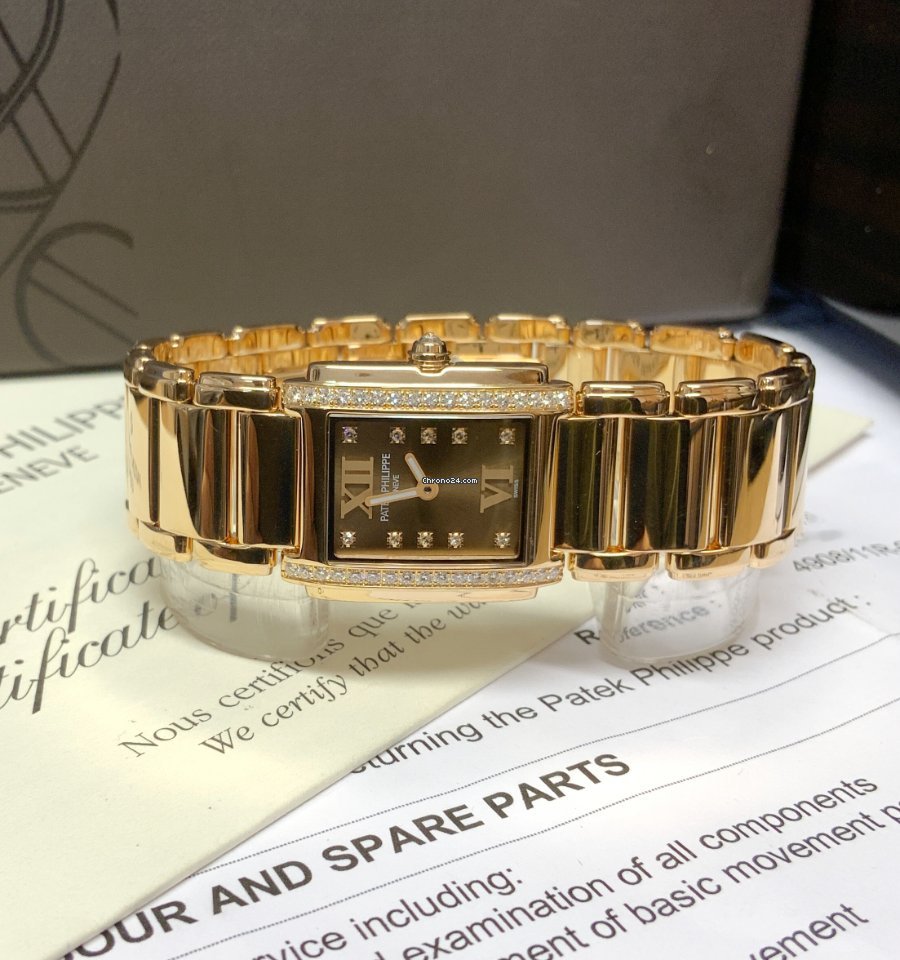 IMG_9081 Patek Philippe Twenty~4 Womens watch Quartz Rose gold 4908 11R-010 Replica 7