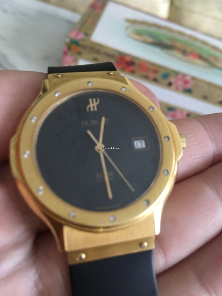 IMG_9081 Hublot Classic Mens watch Unisex Quartz Yellow gold 1521.3 Replica 7