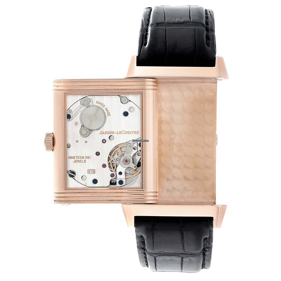 IMG_9081 Jaeger-LeCoultre Grande Reverso 976 Mens watch Unisex Manual winding Rose gold Q3732470 Replica 7