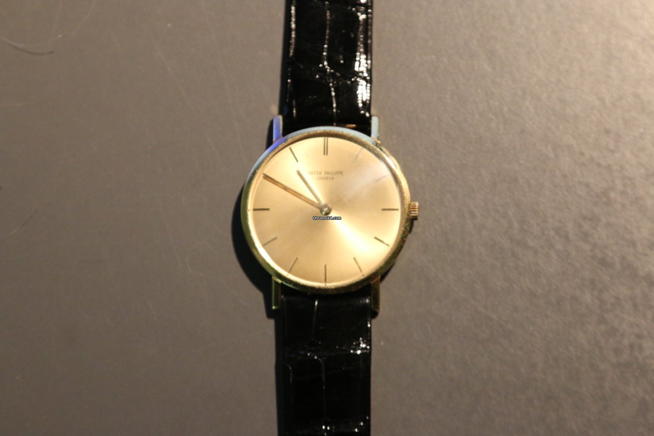 IMG_9081 Patek Philippe Calatrava Mens watch Unisex Manual winding Yellow gold 3512 Replica 7