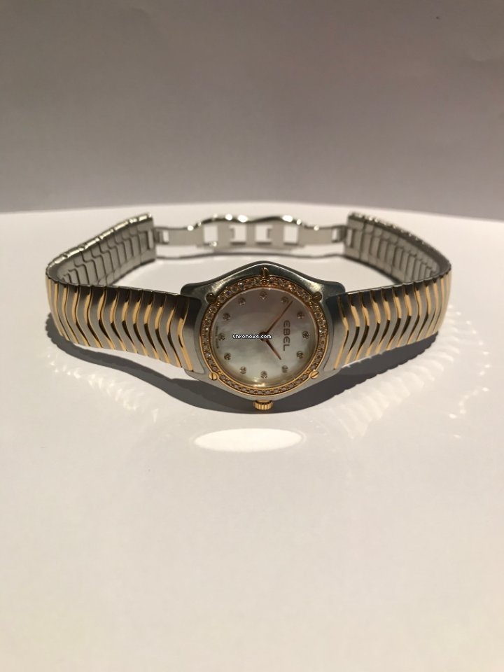 IMG_9081 Ebel Classic Womens watch Quartz Gold Steel 1215271 Replica 7