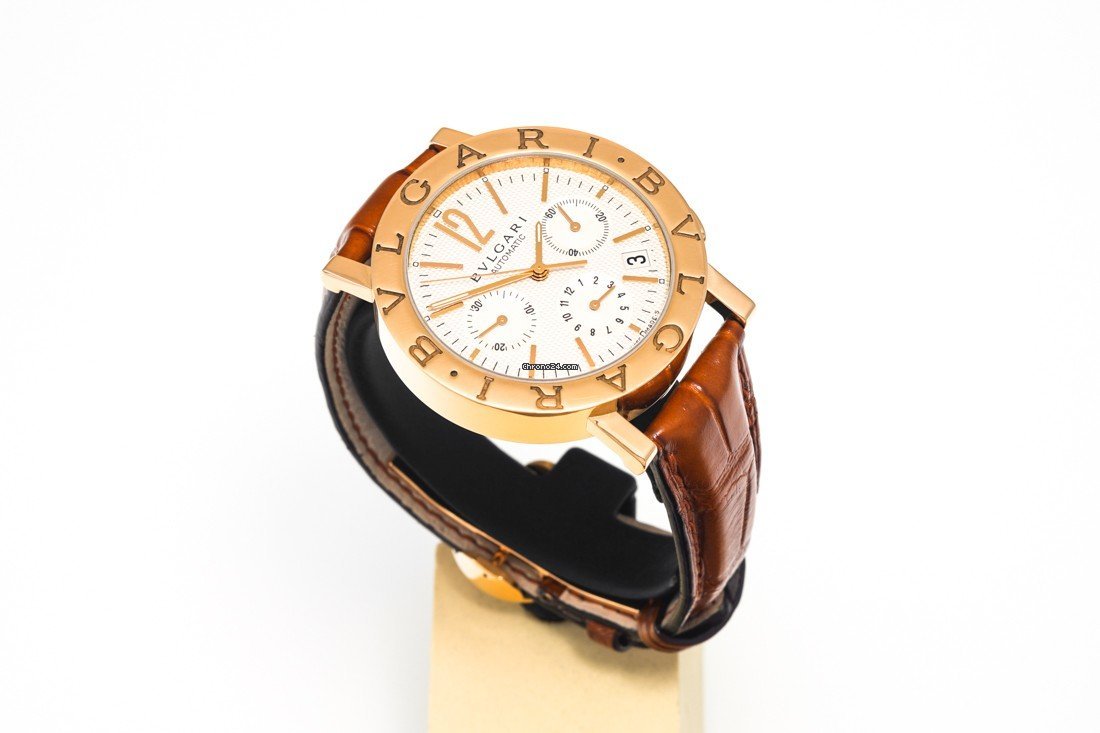 Bulgari Bulgari Mens watch Unisex Automatic Yellow gold BB 38 GL CH Replica 7