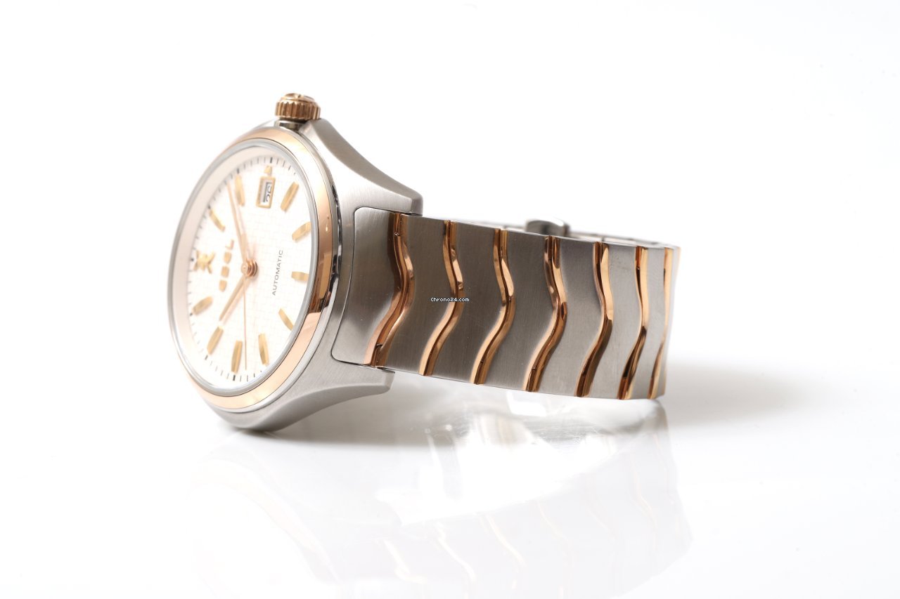 IMG_9081 Ebel Wave Mens watch Unisex Automatic Gold Steel 1216204 Replica 7
