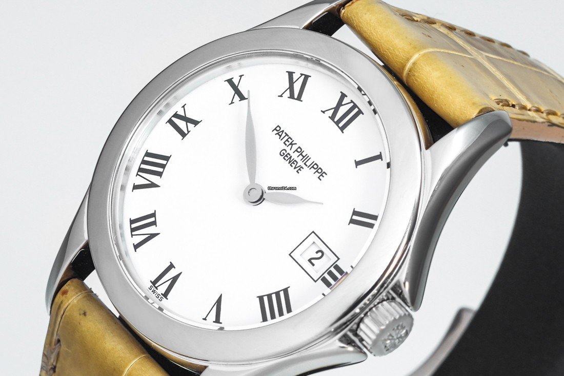 Patek Philippe Calatrava Womens watch Quartz White gold 4906 G 001 Replica 7