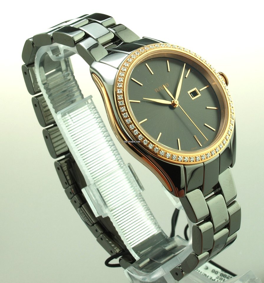 IMG_9081 Rado HyperChrome Diamonds Womens watch Quartz Ceramic R32125102 Replica 7