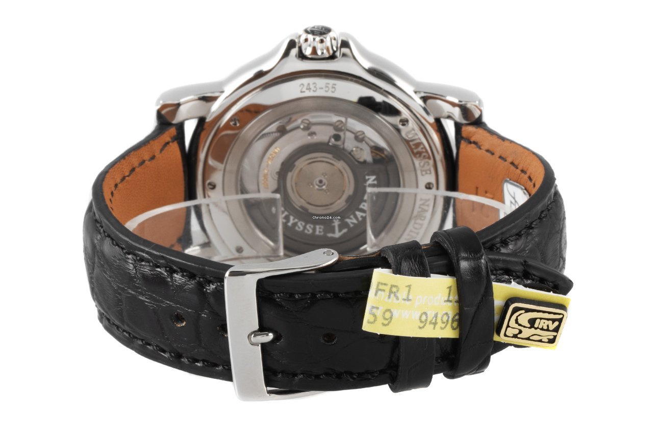 IMG_9081 Ulysse Nardin Dual Time Mens watch Unisex Automatic Steel 243-55 Replica 7