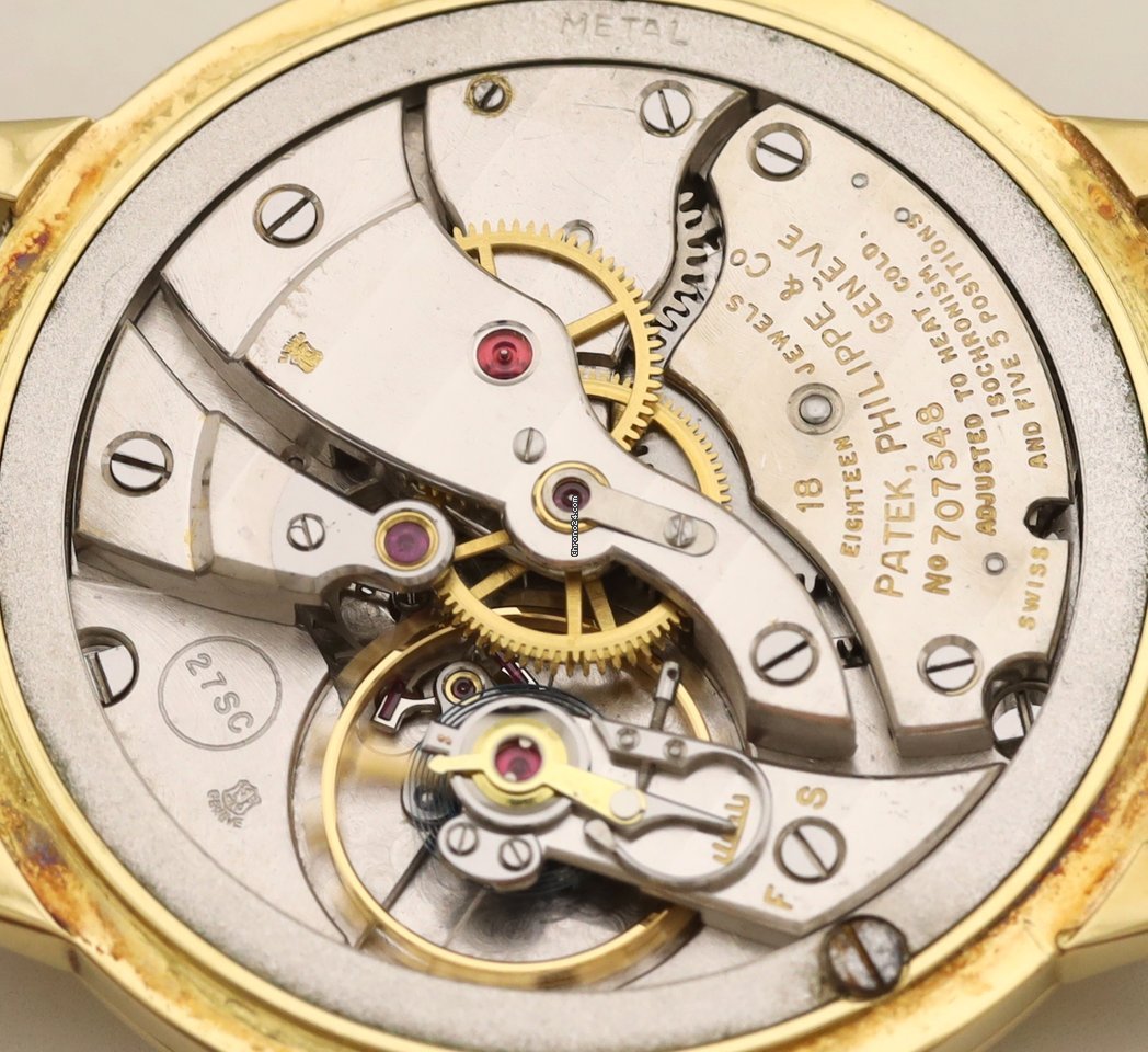 IMG_9081 Patek Philippe Calatrava Mens watch Unisex Manual winding Yellow gold 3411 Replica 7