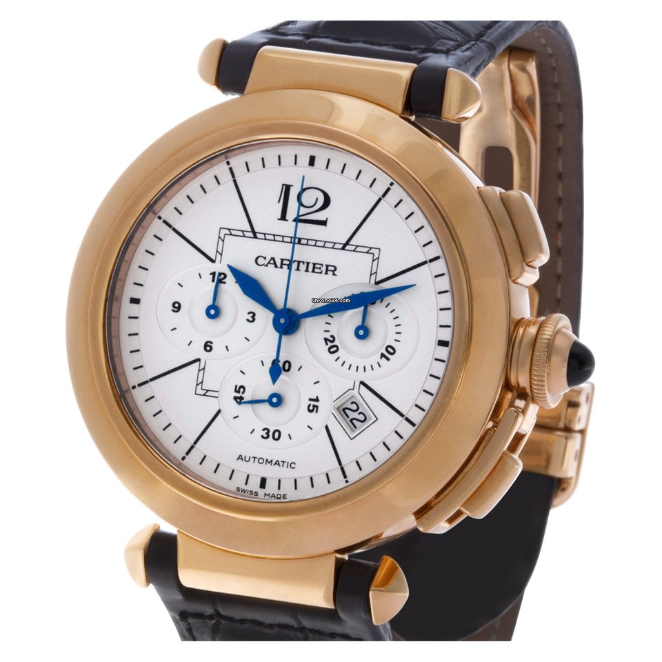 IMG_9081 Cartier Pasha Mens watch Unisex Automatic Rose gold W3019951 Replica 7
