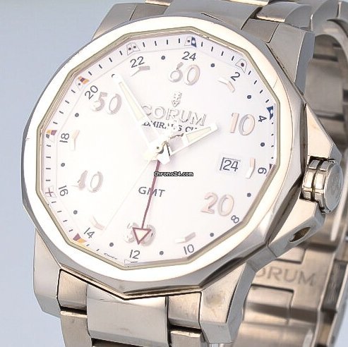IMG_9081 Corum Admirals Cup GMT 44 Mens watch Unisex Automatic Steel 383.330.20 v701 aa12 Replica 7