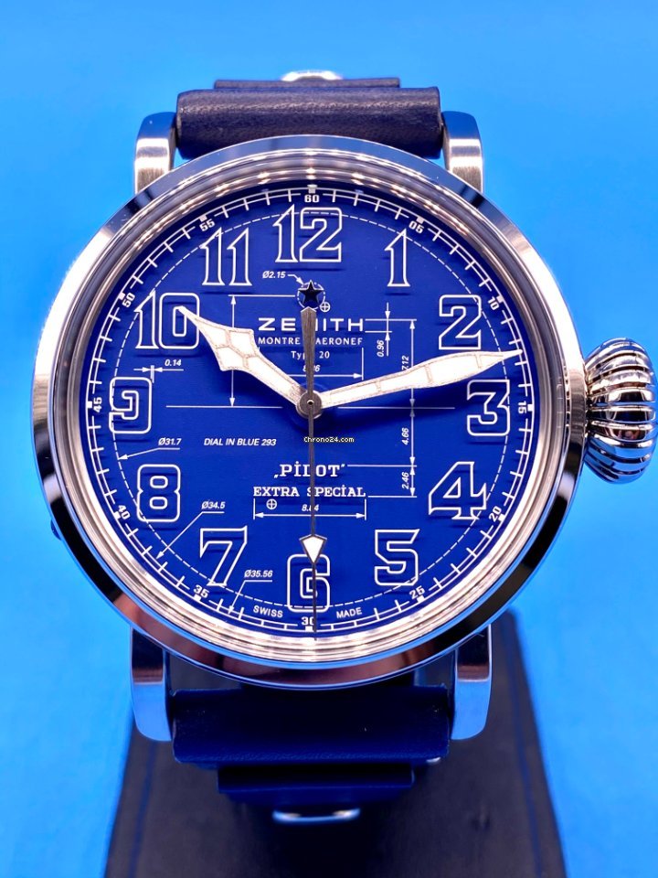 IMG_9081 Zenith Pilot Mens watch Unisex Automatic Steel 03.2435.679 51.I012 Replica 7