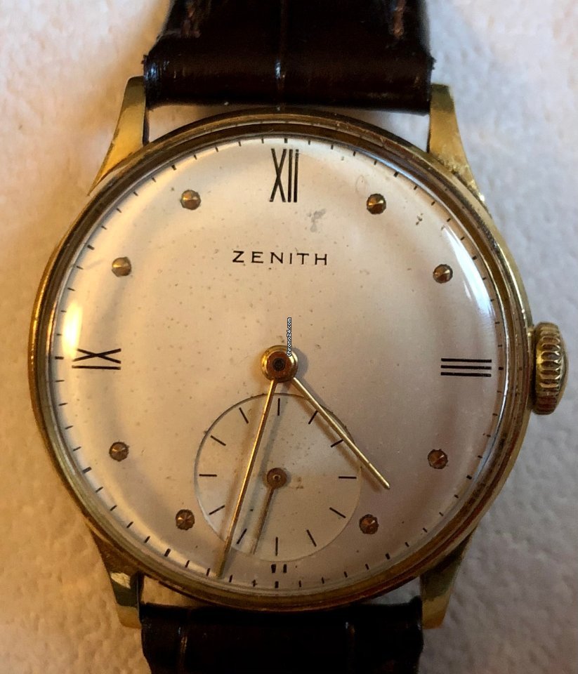 IMG_9081 Zenith Mens watch Unisex Manual winding Yellow gold 398077 124 12 4 Replica 7