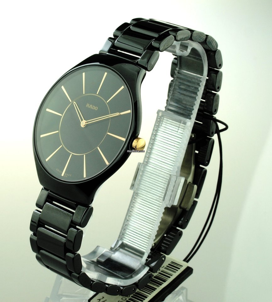 IMG_9081 Rado True Thinline Mens watch Unisex Quartz Ceramic R27741152 Replica 7